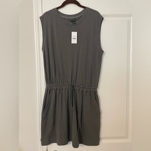 NWT Saks grey sweatshirt dress